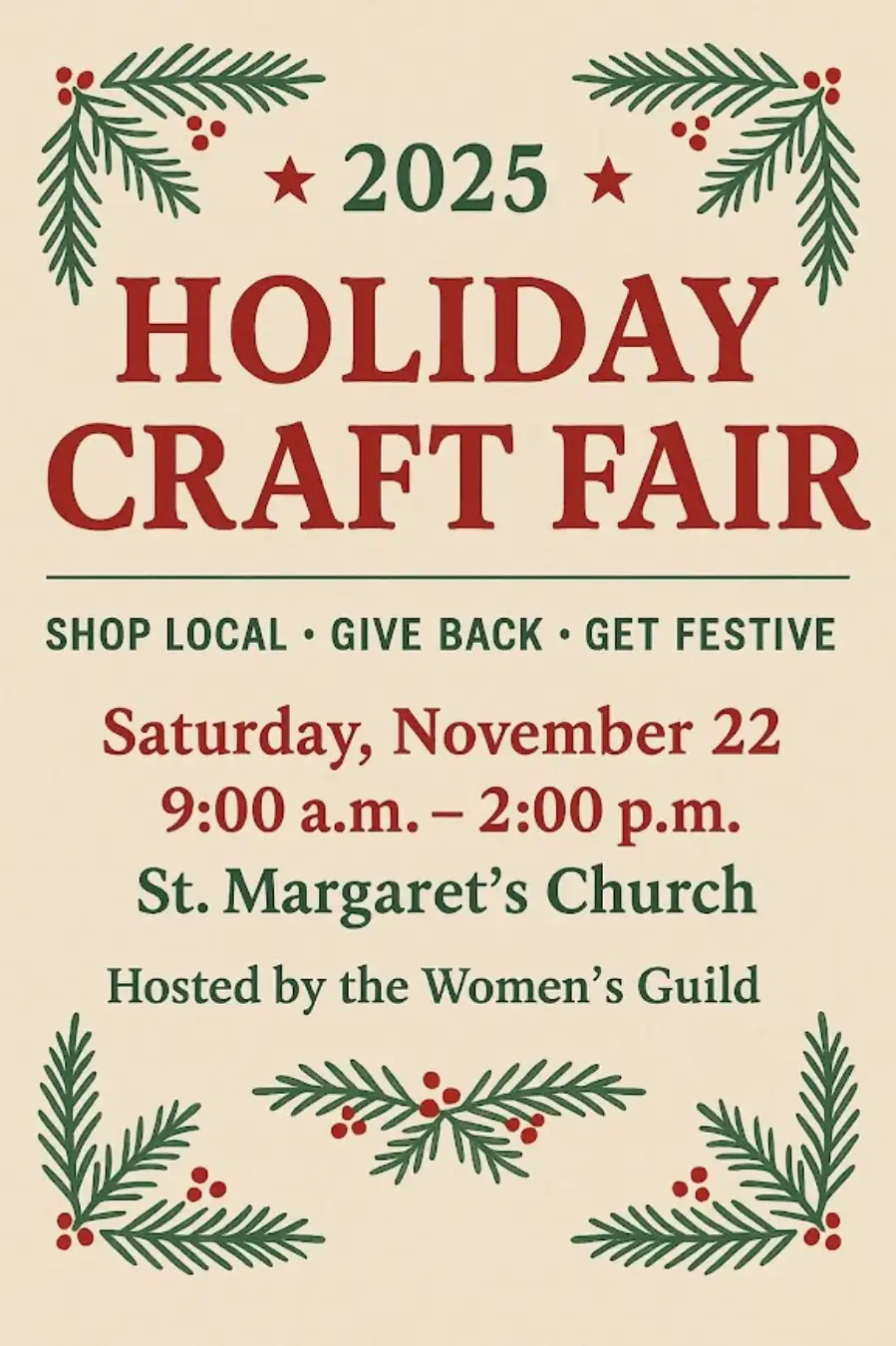St. Margaret's Church Holiday Craft Fair Image